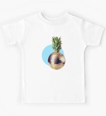 Ananas Party (pineapple) blue version Kids Tee