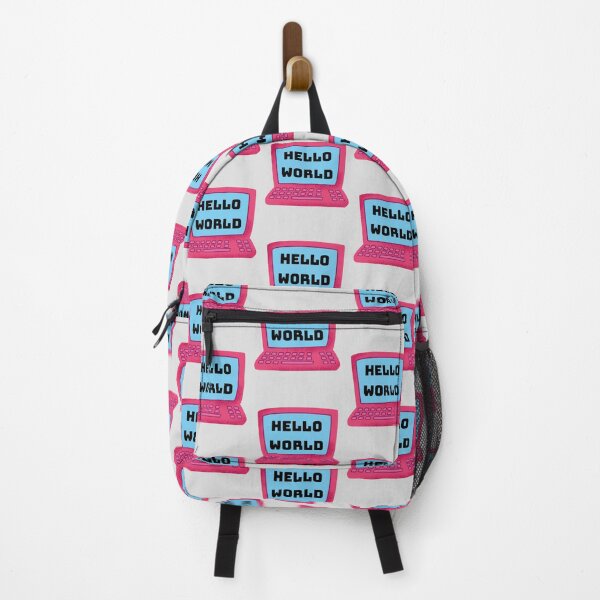 Item preview, Hello World - Pink laptop designed and sold by Rhu Creations.