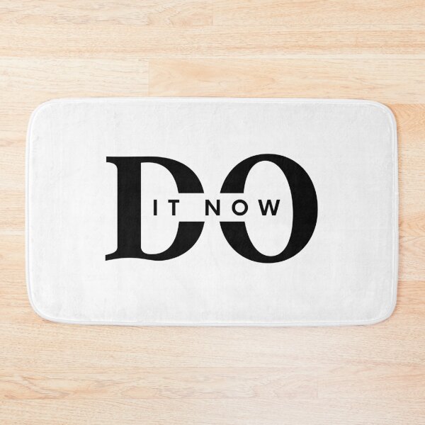 Item preview, DO IT NOW - Black and white - Modern brand - minimalist design - motivational quote  designed and sold by Art4Motivation.