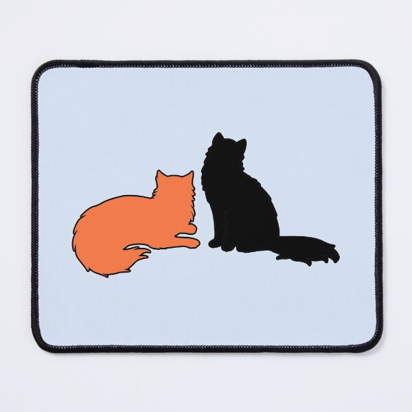 Item preview, Jamie & Claire Looking At You (Black & Orange Cats) designed and sold by andmarstan.