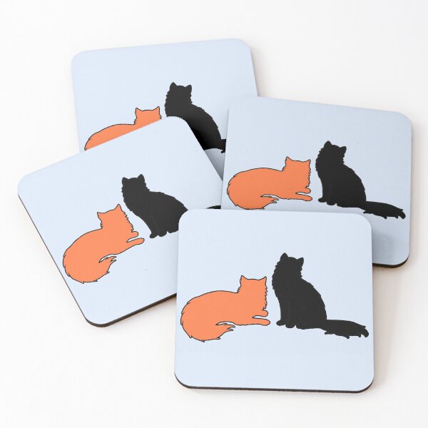 Item preview, Jamie & Claire Looking At You (Black & Orange Cats) designed and sold by andmarstan.