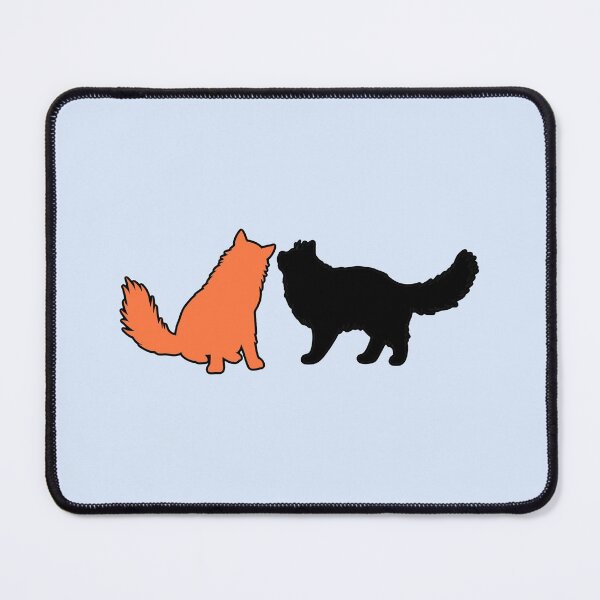 Item preview, Jamie & Claire Telling Secrets (Black & Orange Cats) designed and sold by andmarstan.