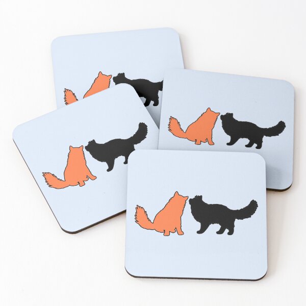 Item preview, Jamie & Claire Telling Secrets (Black & Orange Cats) designed and sold by andmarstan.