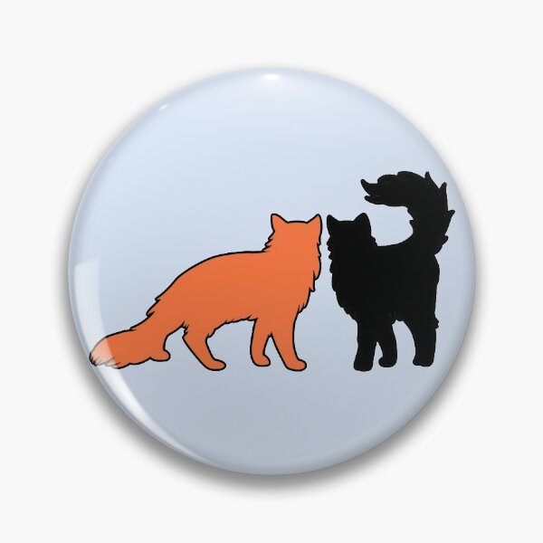 Item preview, Jamie & Claire Feeling Spicy (Black & Orange Cats) designed and sold by andmarstan.