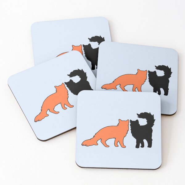 Item preview, Jamie & Claire Feeling Spicy (Black & Orange Cats) designed and sold by andmarstan.