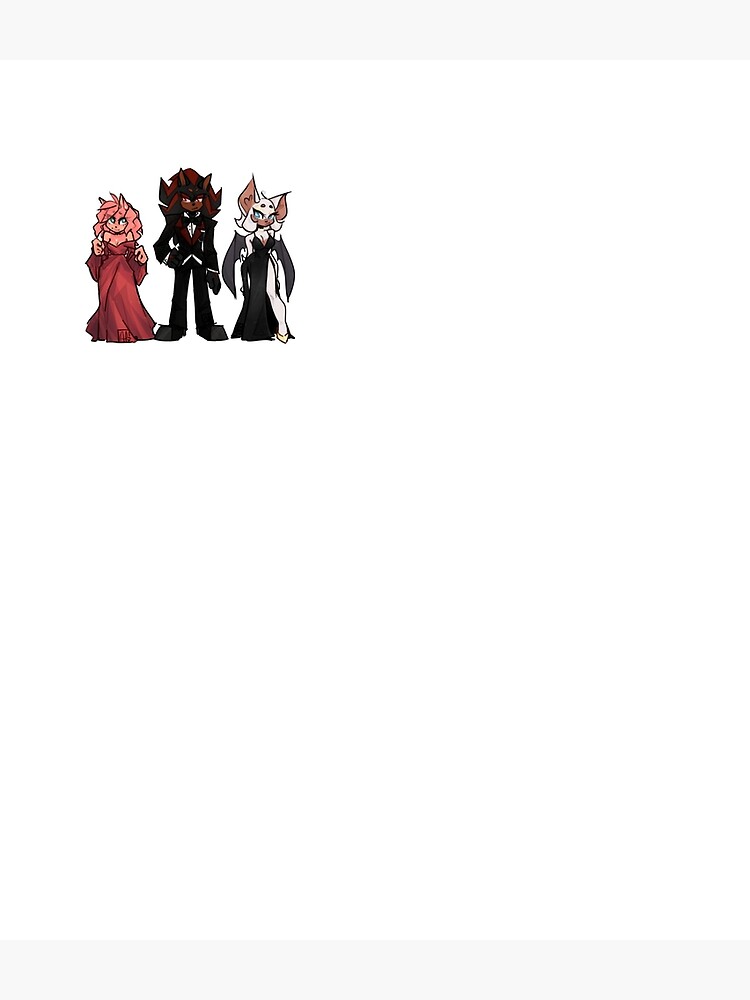 Amy, Shadow, Rouge (Formal Attire) Postcard for Sale by ArtzyPaw