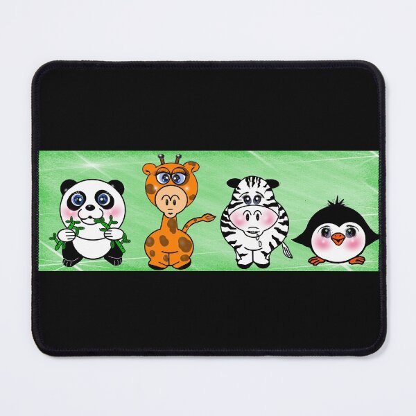 Item preview, cute animals - Panda , Giraffe , Zebra and penguin designed and sold by Shirley cute art .