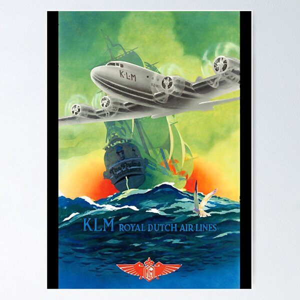 Klm Royal Dutch Airlines Posters for Sale | Redbubble