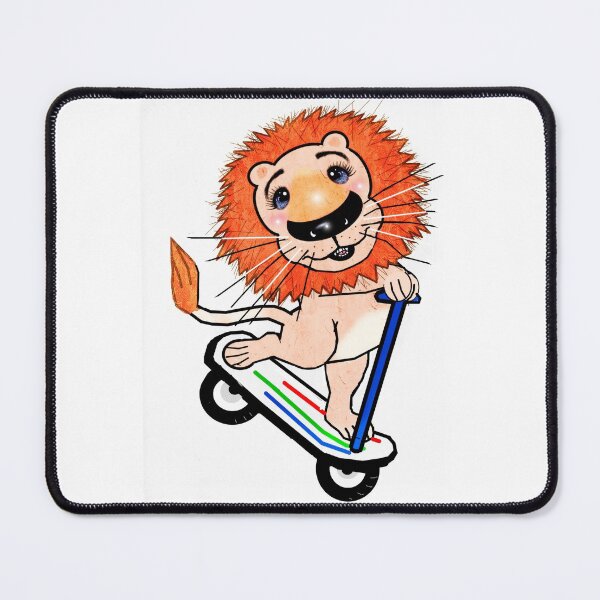 Item preview, Lion - go skateboarding designed and sold by Shirley cute art .