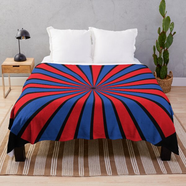 Item preview, Red Blue Circular Pyschedelic Pattern, Optical Illusion, designed and sold by Nostrathomas66.