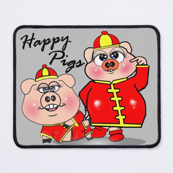 Item preview, Happy pigs  designed and sold by Shirley cute art .