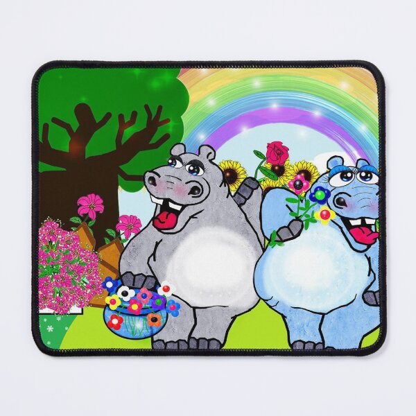 Item preview, Happy Hippos  designed and sold by Shirley cute art .