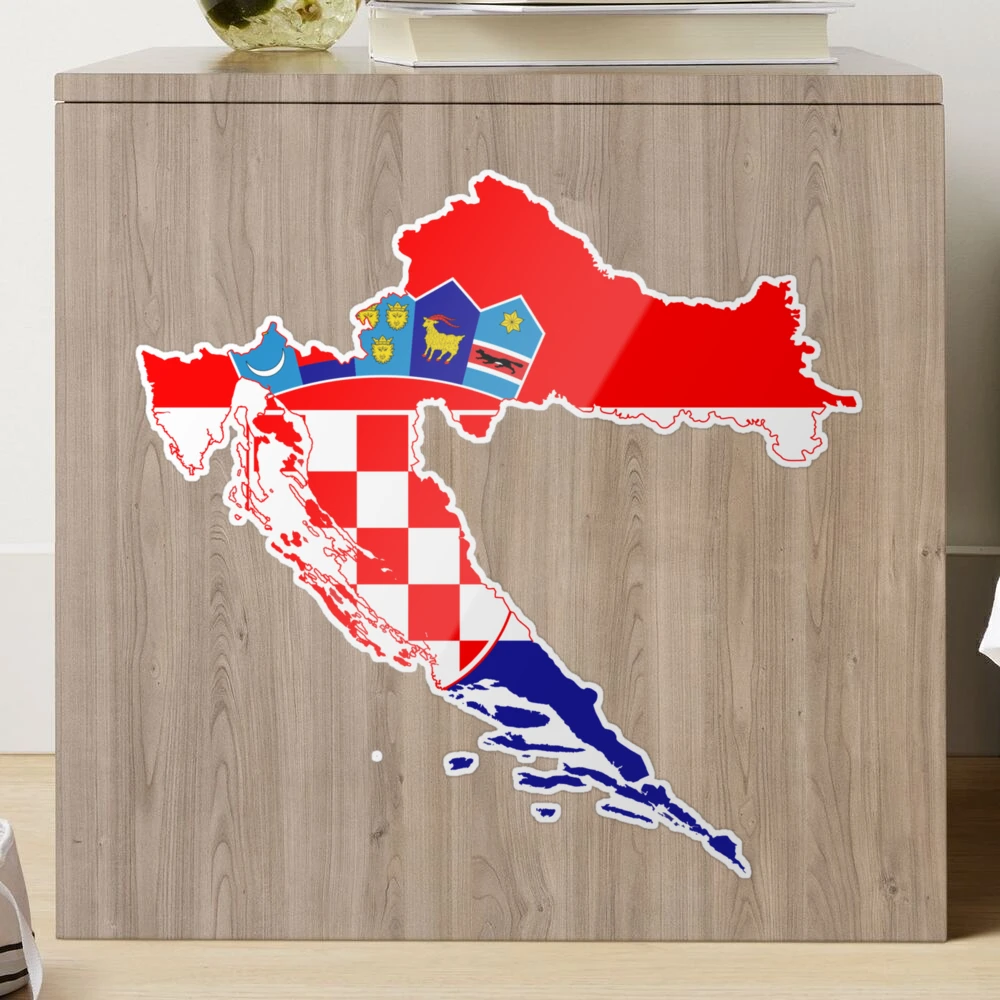 Car Croatia sticker sticker Hrvatska Croatia flag flag map grb