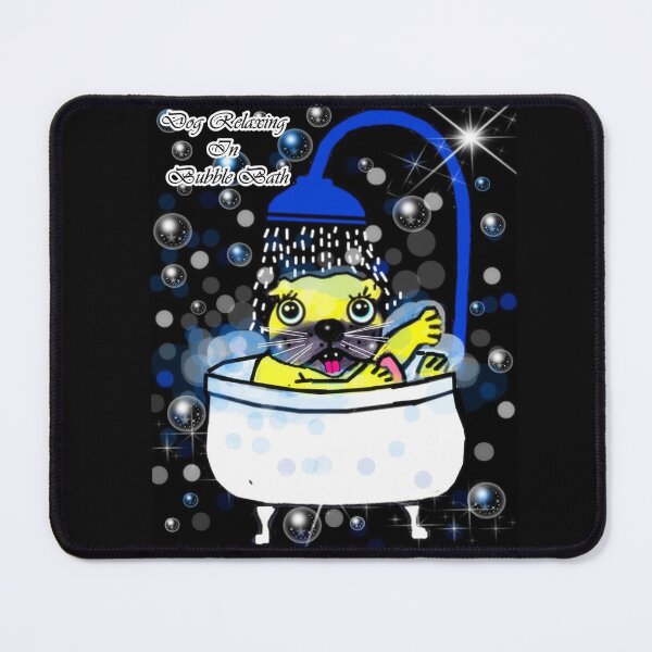 Item preview, Dog relaxing in bubble bath  designed and sold by Shirley cute art .