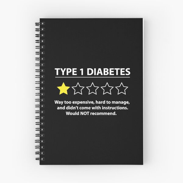 Item preview, Type 1 Diabetes T1D One Star Rating Funny Awareness Gift designed and sold by ichieli.