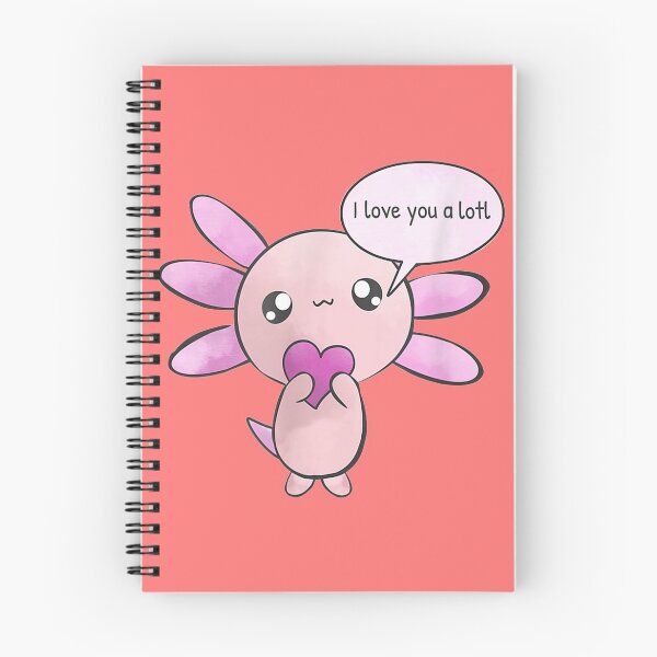 Item preview, I Love You A lolt, Axolotl with Heart designed and sold by LorineWei.