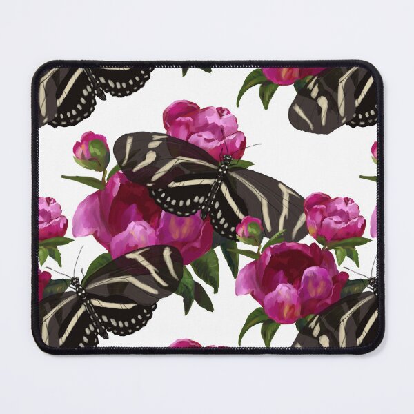 Item preview, Zebra Butterfly & Peonies Pattern Painting designed and sold by anatovas.