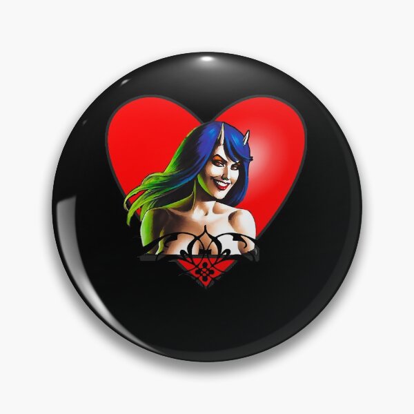 Item preview, temptation girl with heart and horns  designed and sold by eyhanton.