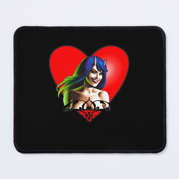 Item preview, temptation girl with heart and horns designed and sold by eyhanton.