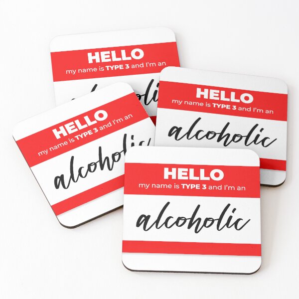 Item preview, Copy of Hello my name is alcoholic designed and sold by BIG BOOK BADDIE.