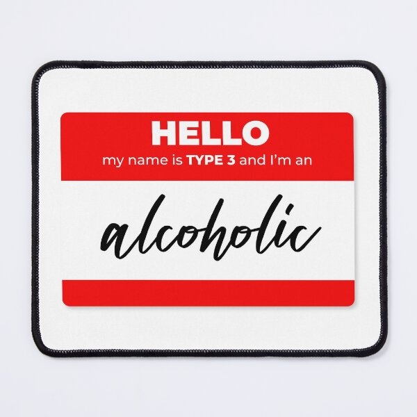 Item preview, Copy of Hello my name is alcoholic designed and sold by BIG BOOK BADDIE.