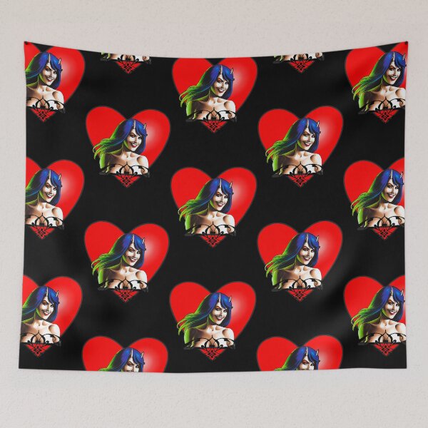 Item preview, temptation girl with heart and horns  designed and sold by eyhanton.