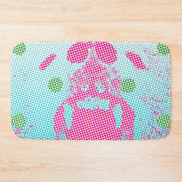 Item preview, Oso Grizzly Pixellated Lunares Rosa Verdes designed and sold by Handstand365.