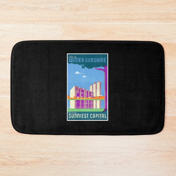 Item preview, Vintage Travel Poster Australia Perth  designed and sold by eyhanton.