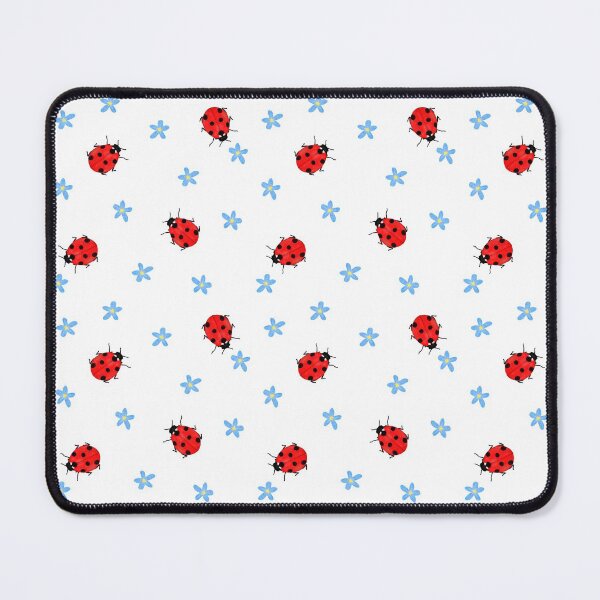Item preview, Ladybugs and Blue Flowers Pattern designed and sold by Kraina.
