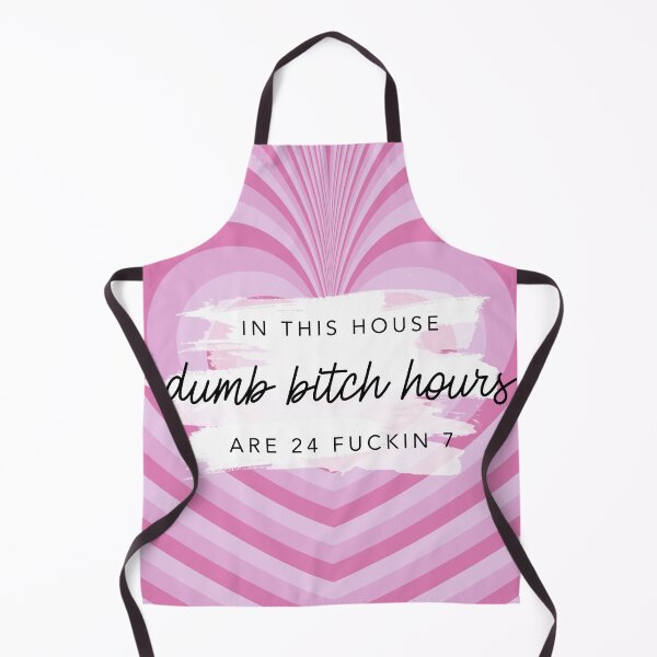 Item preview, Original In This House Dumb Bitch Hours Are 24 Fuckin 7 Pink Hearts By Nicole William designed and sold by GlowinUp Shop.