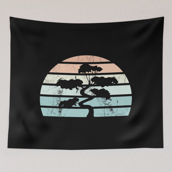 Item preview, Bonsai Tree Sunset Japanese Penjing T-ShirtBONSAI TREE SUNSET JAPANESE PENJING BUDDHISM ZEN GIFT designed and sold by AidTulba.