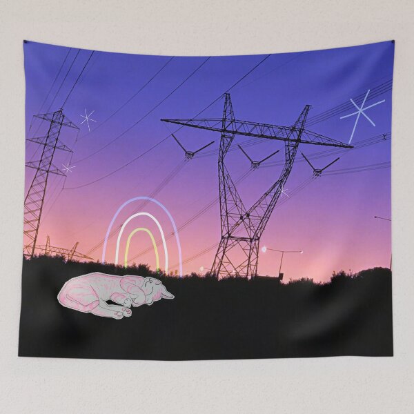Item preview, Pink Cat X Evening Stars designed and sold by jaime hoe.
