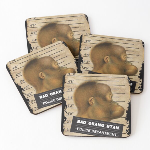 Item preview, Funny Orang Utan Police Mug Shot designed and sold by Rhu Creations.