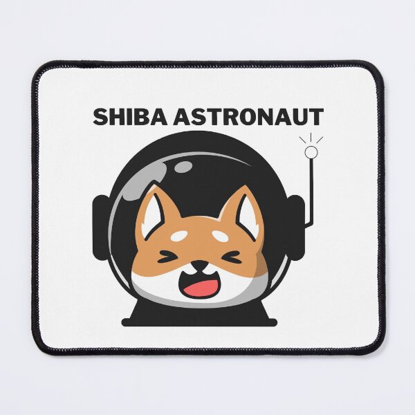 Item preview, SHIBA  INU astronaut BLACK designed and sold by wildwhimsical.