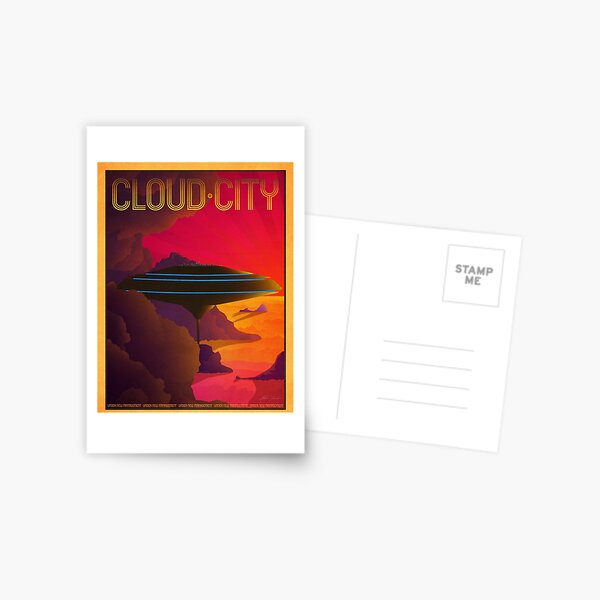 La ciudad nublada de Bespin. No dude en enviarme un correo electrónico con preguntas y solicitudes. Postal