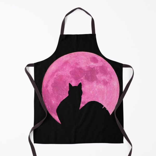 Item preview, Sweet Kitty Cat Under Rose Pink Full Moon designed and sold by H3designs.