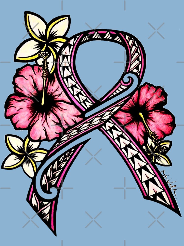 Breast Cancer Pink Ribbon Butterfly Polynesian Pink Custom Name Hawaiian  Shirt