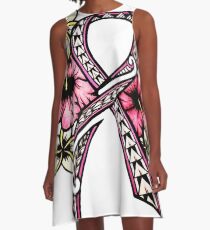 Breast Cancer Awareness A-Line Dress