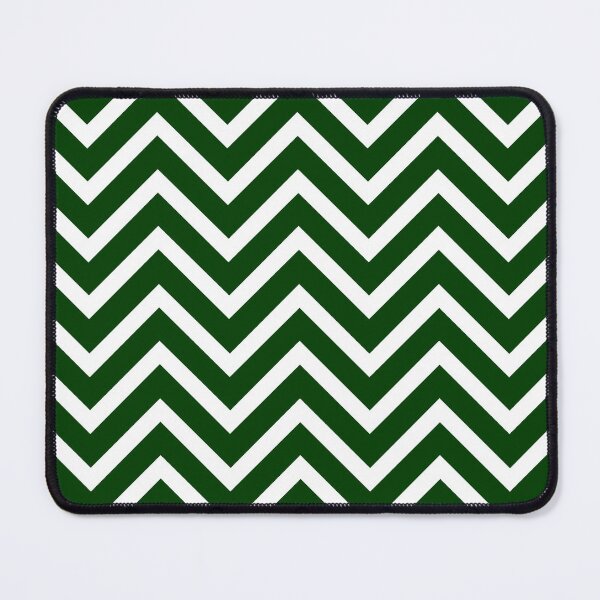 Item preview, Green and White  Zigzag Chevron Pattern designed and sold by Gsallicat.