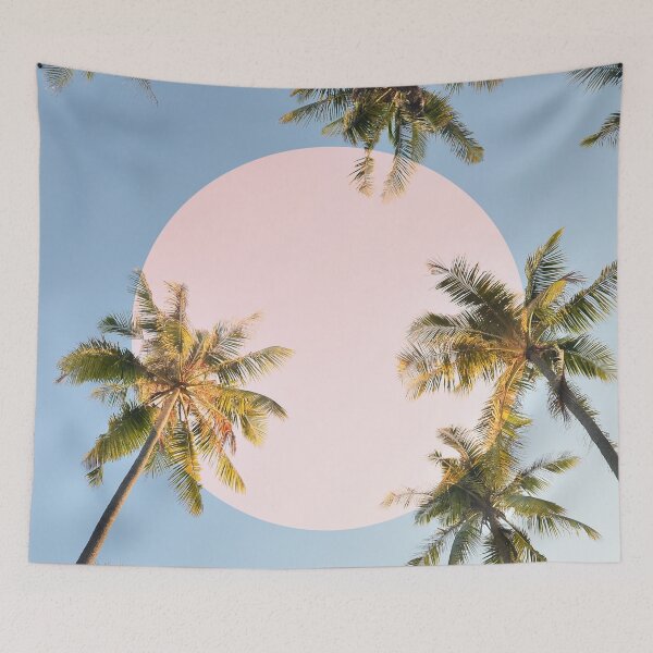 Item preview, 12_Palm trees pink sun designed and sold by ESCAPZ.