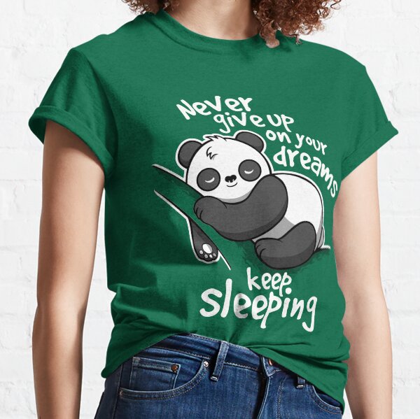 Panda continue de dormir T-shirt classique