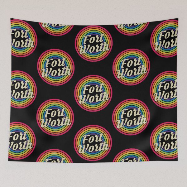 Item preview, Fort Worth- Retro Rainbow Faded-Style  designed and sold by namini1.