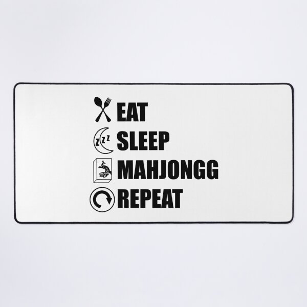 Item preview, Eat Sleep Mahjongg Repeat designed and sold by Gsallicat.