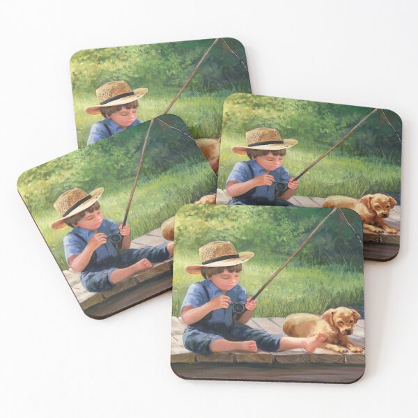 Item preview, Amish Boy Fishing designed and sold by sandyholly.