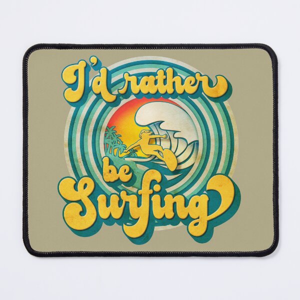 Item preview, Rather be Surfing, Retro Style Summer Time Life Quotes designed and sold by etoide.
