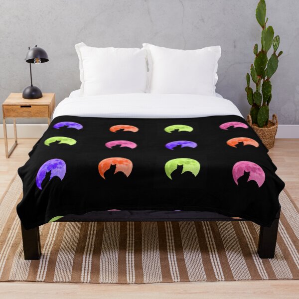 Item preview, Sweet Kitty Cat Under Full Moon Pattern designed and sold by H3designs.
