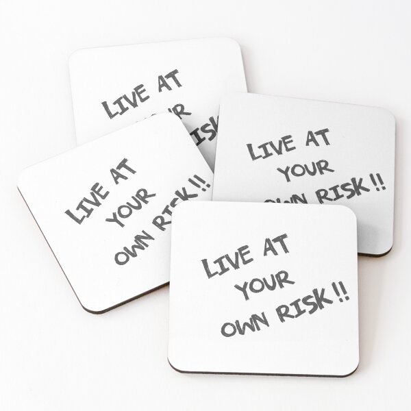 Item preview, Live At Your Own Risk (Black) designed and sold by WearWolfStudios.