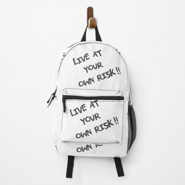 Item preview, Live At Your Own Risk (Black) designed and sold by WearWolfStudios.