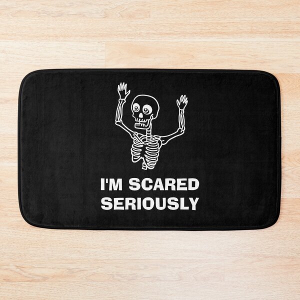 Item preview, Funny skeleton scared and hands Up Seriously designed and sold by lodarohit.