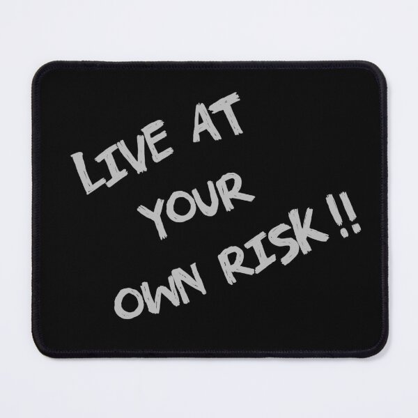 Item preview, Copy of Live At Your Own Risk (White) designed and sold by WearWolfStudios.